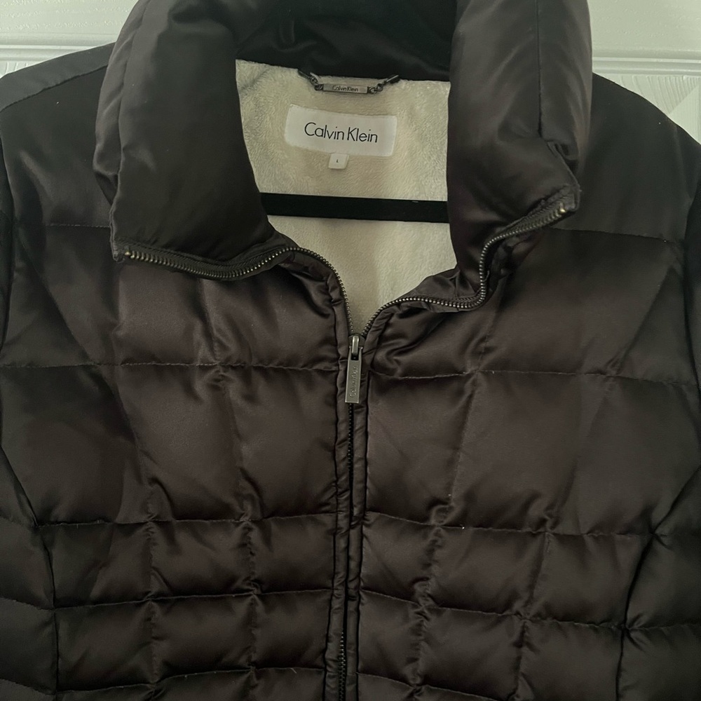 Calvin Klein Dark Brown Women's Puffer Jacket - Picture 2 of 2